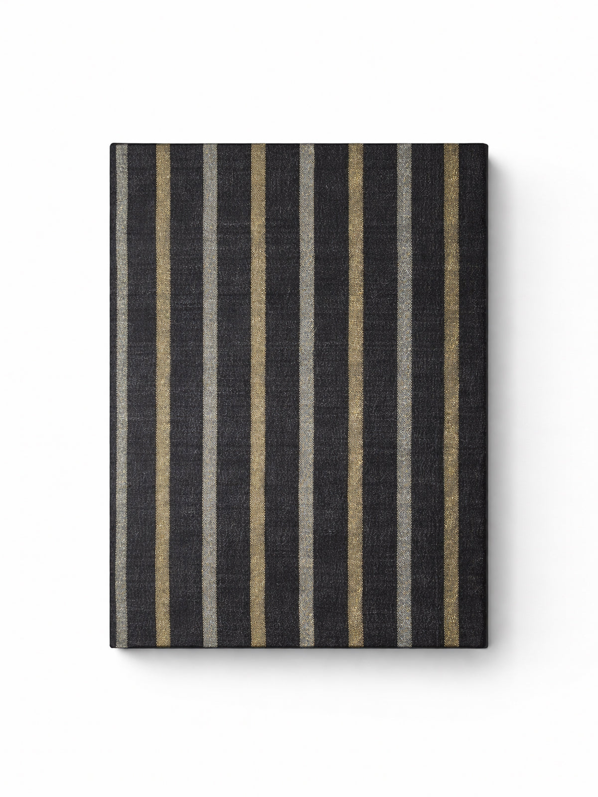 Handwoven Black Striped Banarasi Diary