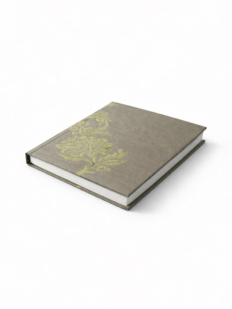 Handwoven Muted Sage Banarasi Diary