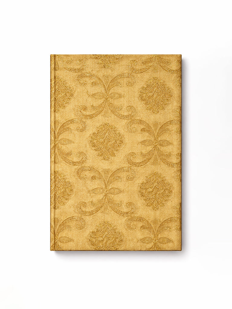 Handwoven Soft Ochre Banarasi Diary