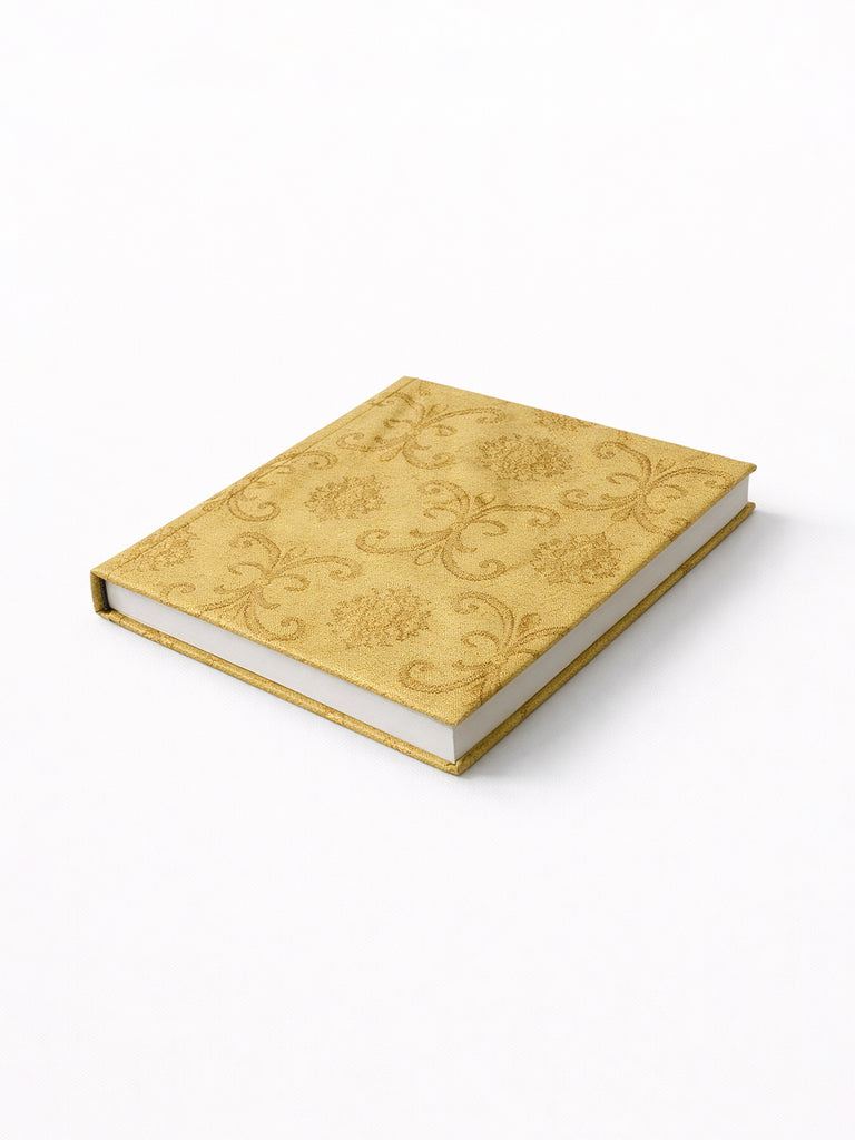 Handwoven Soft Ochre Banarasi Diary
