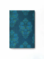 Handwoven Teal Blue Banarasi Diary