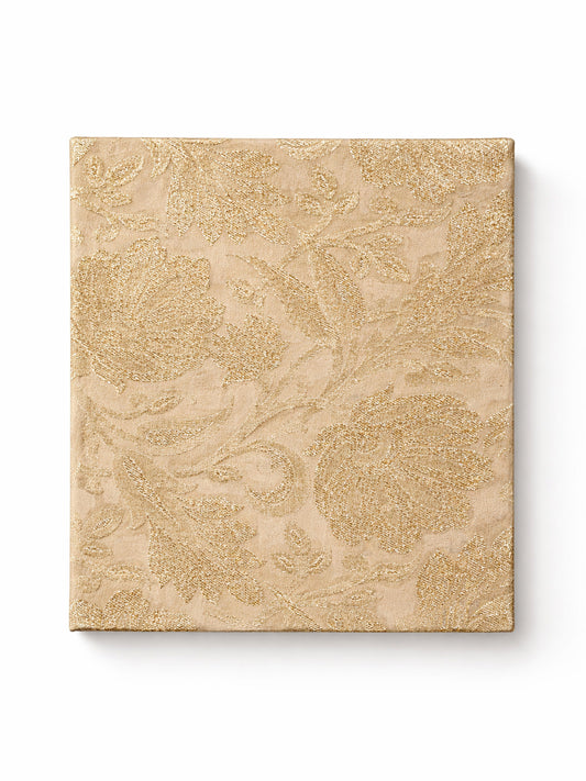 Handwoven Champagne Gold Banarasi Diary