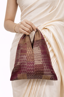 Handwoven Brown Banarasi Potli