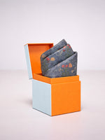 Multi-Colour Printed Silk Pocket Square