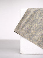 Handwoven Ivory & Gold Silk Pocket Square