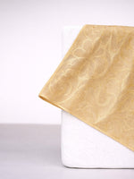 Handwoven Beige Emboss Silk Pocket Square