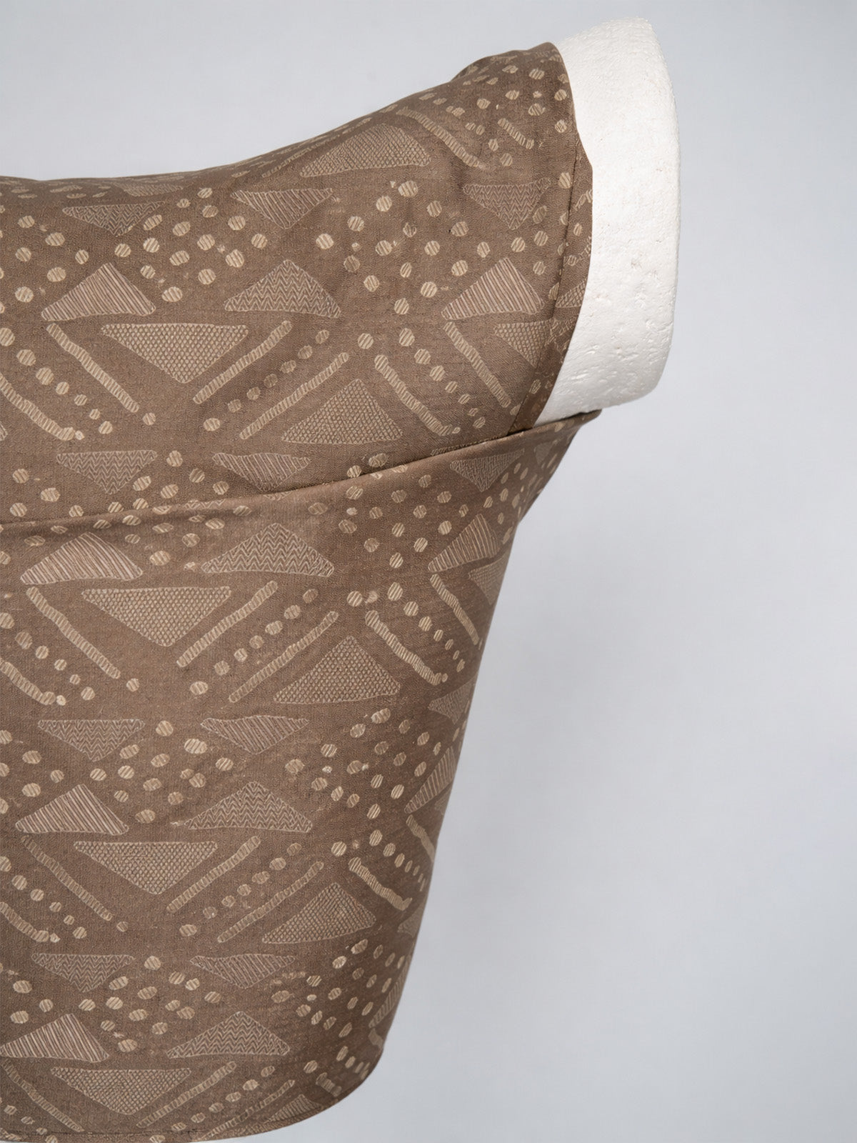 Handwoven Vintage Grey Tanchoi Banarasi