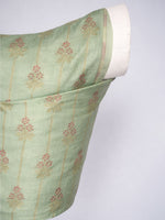 Handwoven Pistachio Green Kadhwa Banarasi