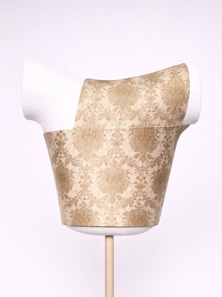 Handwoven Ecru Kadhwa Banarasi