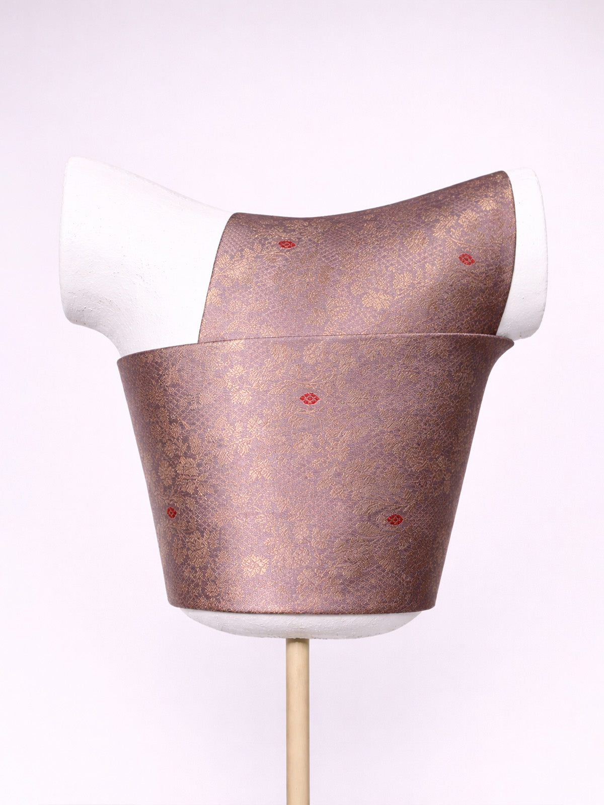 Handwoven Mauve Banarasi Phekwa