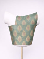 Handwoven Dusty Blue Kdhwa Banarasi