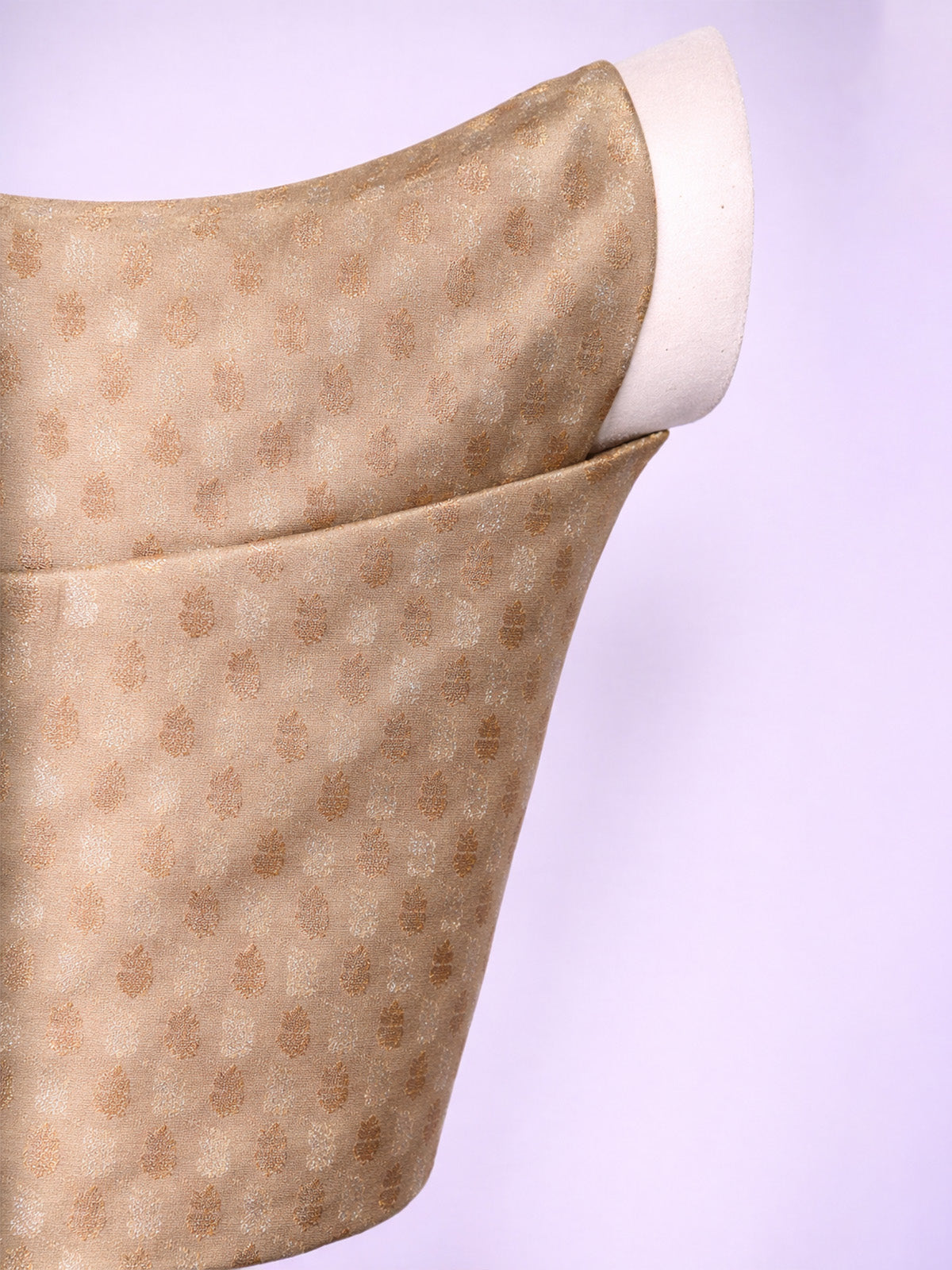 Handwoven Beige Cutwork Banarasi