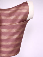 Handwoven Soft Plum Brocade Banarasi