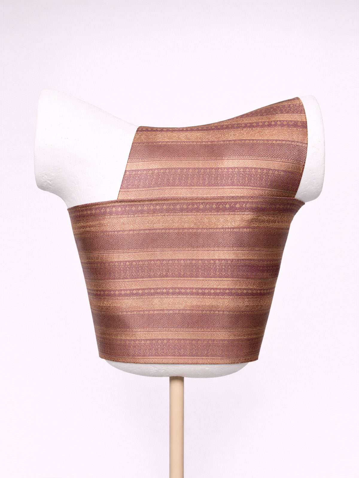 Handwoven Soft Plum Brocade Banarasi