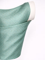 Handwoven Coral Blue Tanchoi & Cutwork Banarasi