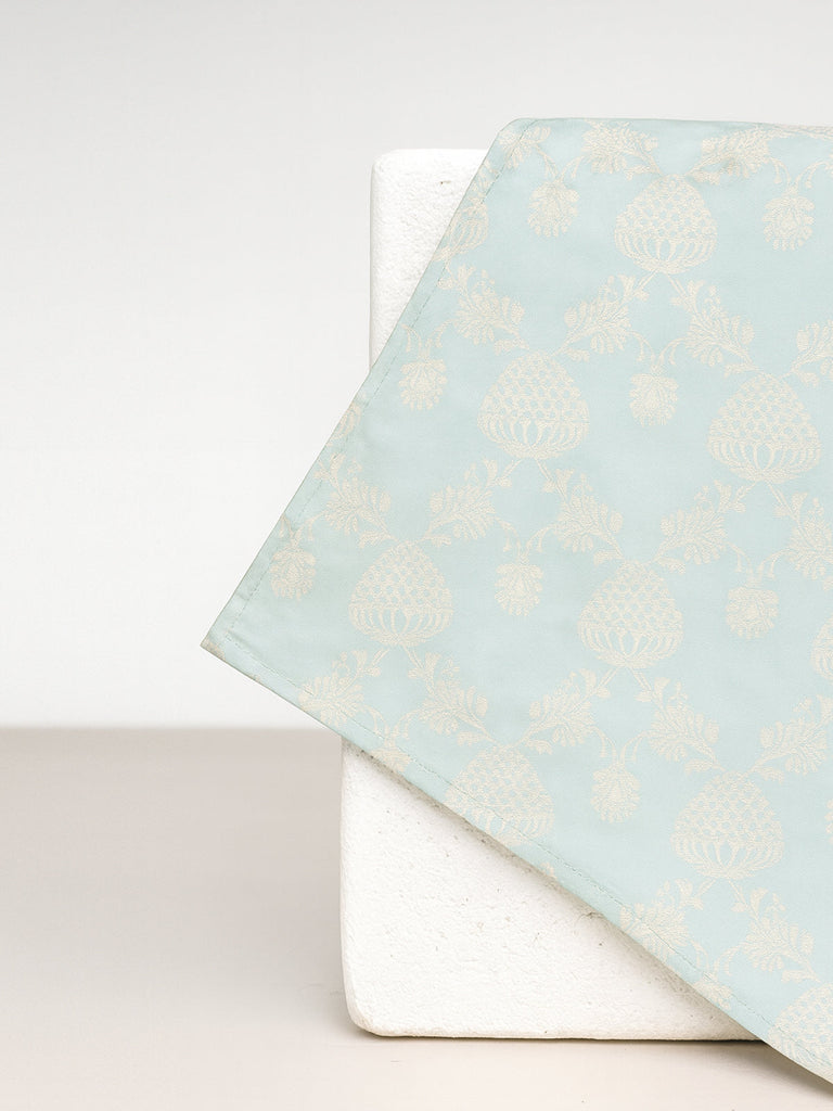 Handwoven Beige Georgette Pocket Square