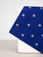 Handwoven Navy Georgette Pocket Square