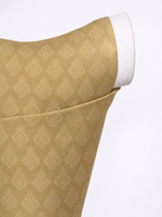 Handwoven Antique Gold Cutwork Blouse Fabric