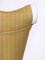Handwoven Mustard & Gold Banarasi Emboss Blouse Fabric