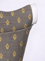 Handwoven Steel Grey Cutwork Blouse Fabric