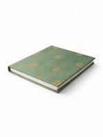 Handwoven Green Polka Dot Banarasi Diary