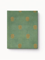 Handwoven Green Polka Dot Banarasi Diary