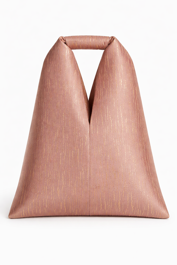 Handwoven Dusty Pink Banarasi Potli