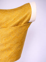 Handwoven Mustard Yellow Banarasi Cutwork