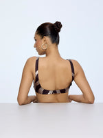 Handwoven Silver Zari Blouse from Palak X Ekaya