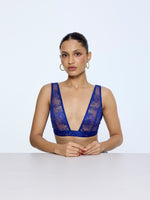 Deep Blue Chantilly Blouse from Palak X Ekaya