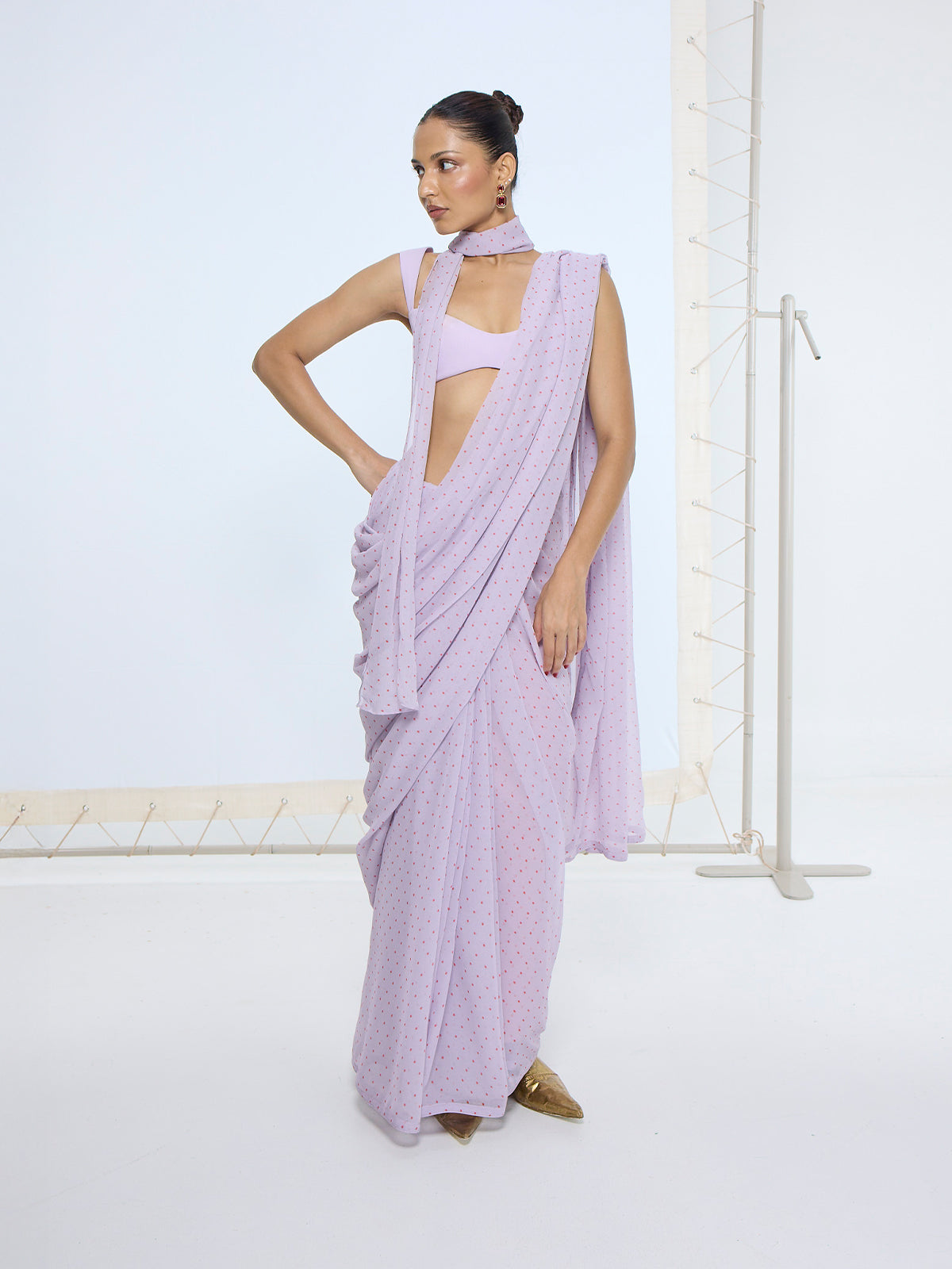 Lavender Dotted Neck-Tie