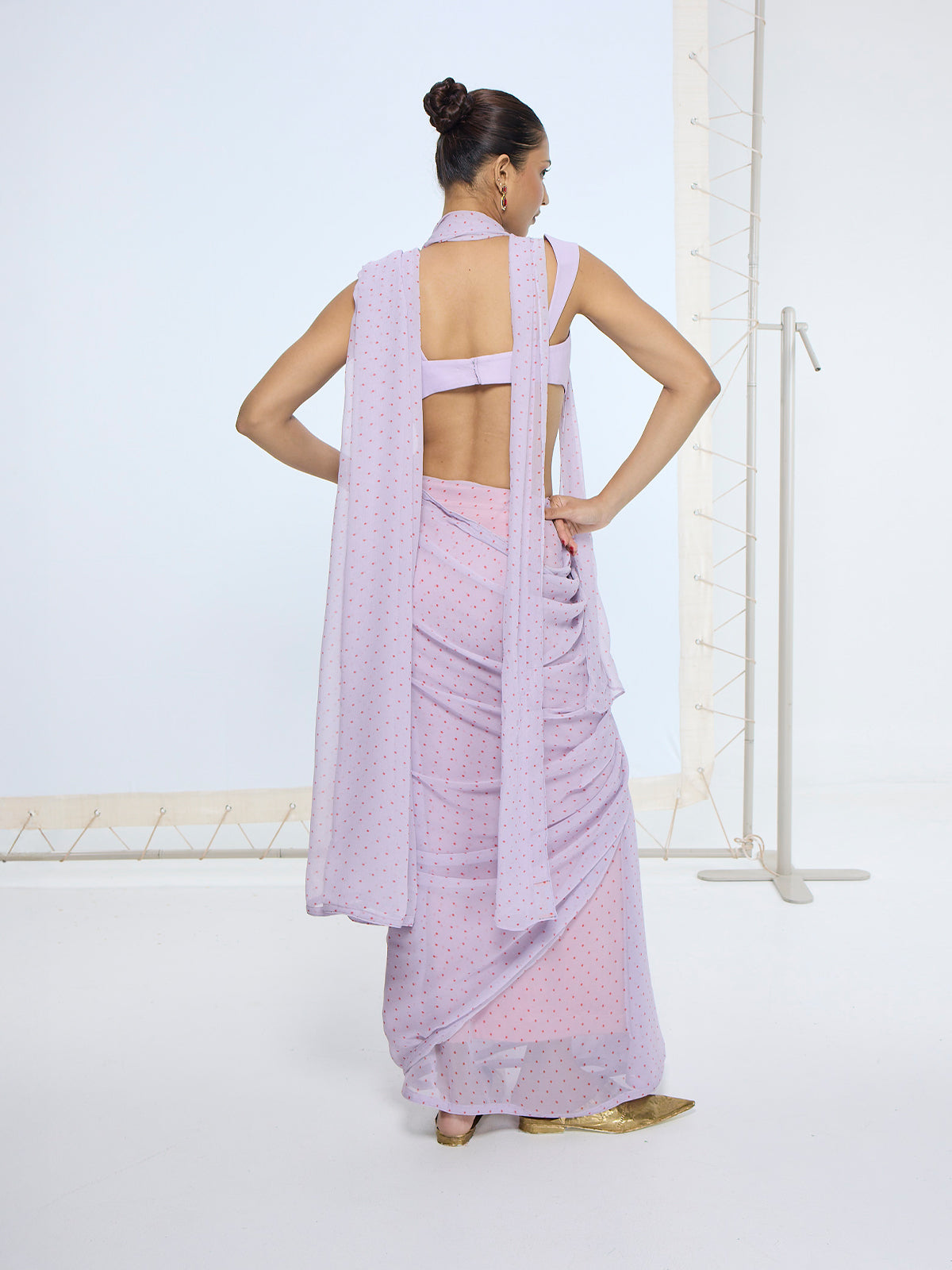 Lavender Dotted Neck-Tie