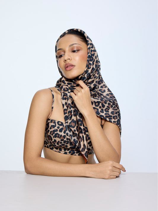 Leopard Print Scarf