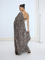The Cheetah Print Saree