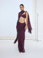 Maroon Polka Dot Dupatta