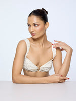 White Polka Dot Blouse from Palak X Ekaya