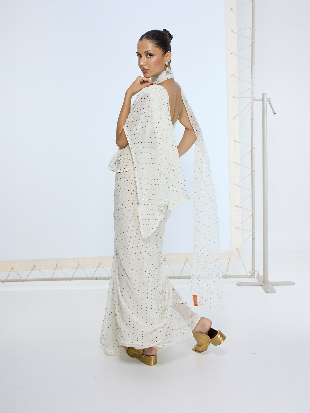 White Dotted Neck-Tie