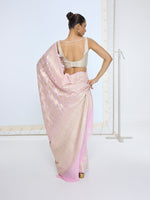 The Pink and Gold Gerum Saree
