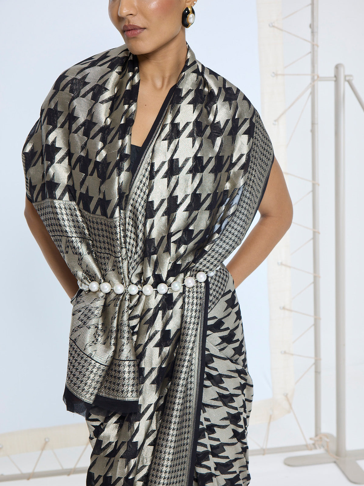 The Midnight Gerum Saree