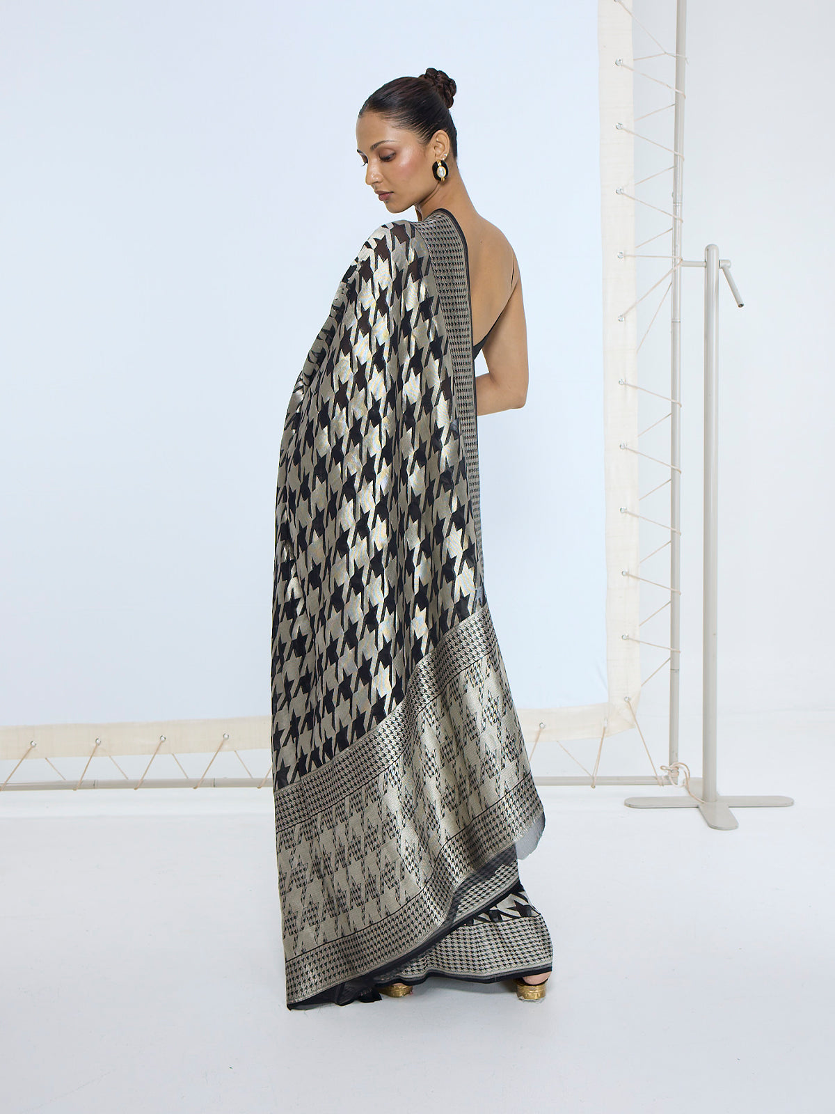 The Midnight Gerum Saree