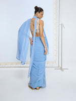 Baby Blue Dotted Neck-Tie