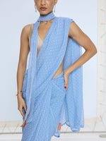 Baby Blue Dotted Neck-Tie