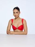 Crimson Red Blouse from Palak X Ekaya