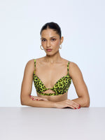 Green Leopard Print Blouse from Palak X Ekaya