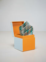 Handwoven Green Striped Georgette Pocket Square