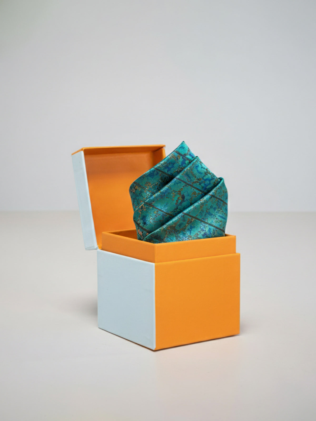 Handwoven Ocena Green Georgette Pocket Square