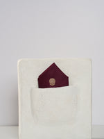 Handwoven Maroon Silk Pocket Square