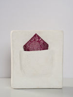 Handwoven Purple Silk Pocket Square