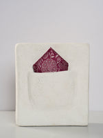 Handwoven Purple Silk Pocket Square