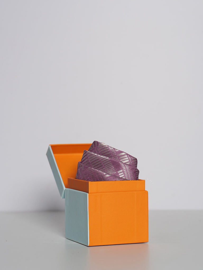 Handwoven Magenta Silk Pocket Square